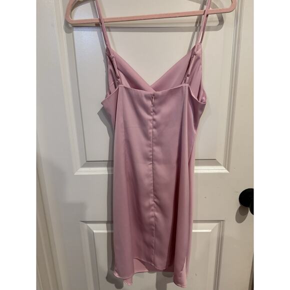Urban Outfitters UO Mallory PINK Cowl Neck Slip Dress Adjustable Straps Size M - Picture 9 of 9